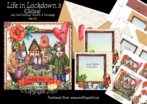 Life in Lockdown 3 (Oldies) 6x6  Card & Envelope Kit