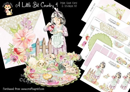 A Little Bit Country 4 Triple Easel Card Mini Kit