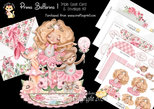 Prima Ballerina 1Triple Easel Card Mini Kit
