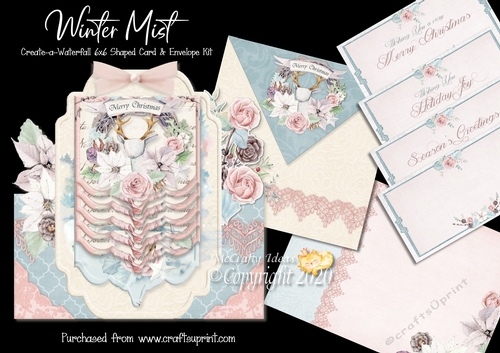 Winter Mist Create a Waterfall 6x6 Card Kit.