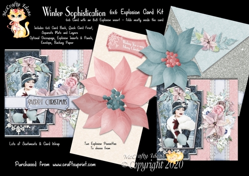Winter Sophistication Explosion Card Kit