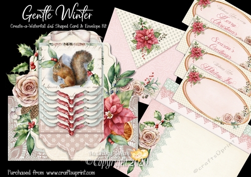 Gentle Winter Create a Waterfall 6x6 Card Kit.
