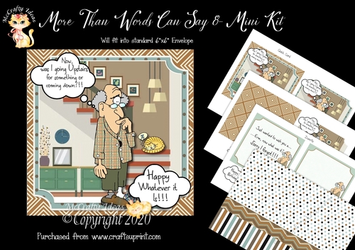 More Than Words Can Say 8 Card Front and Inserts Kit