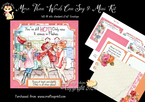 More Than Words Can Say 9 Card Front and Inserts Kit