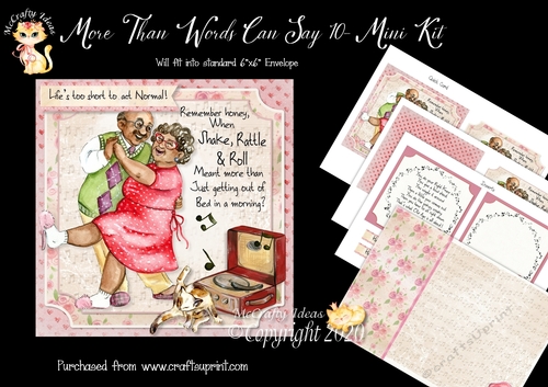 More Than Words Can Say 10 Card Front and Inserts Kit