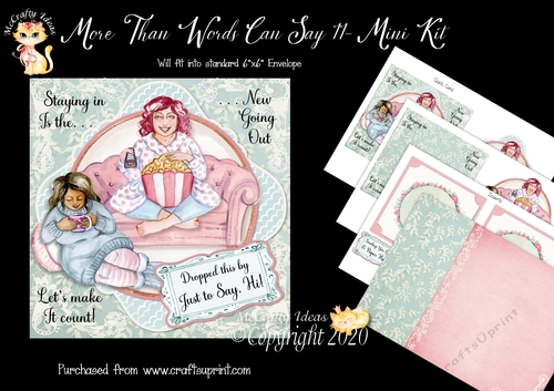 More Than Words Can Say 11 Card Front and Inserts Kit
