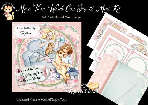More Than Words Can Say 12 Card Front and Inserts Kit