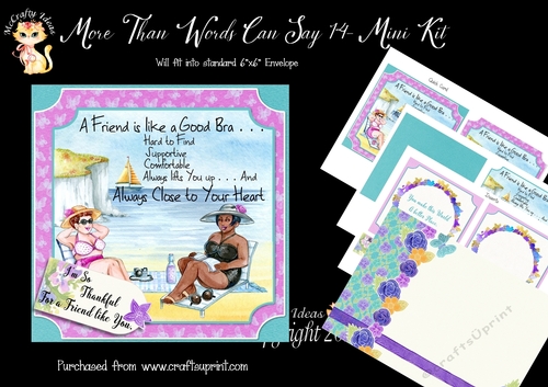 More Than Words Can Say 14 Card Front and Inserts Kit