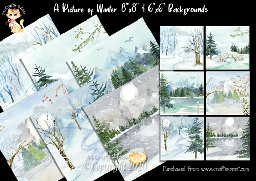 A Picture of Winter Background Papers