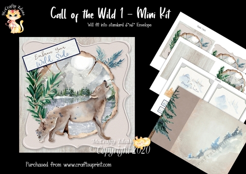 Call of the Wild 1 Card Front and Inserts Kit