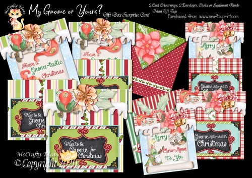 My Gnome or Yours? Gift Box Surprise Card