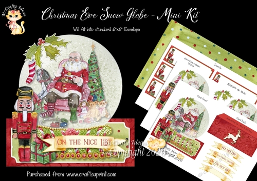 Christmas Eve Snow Globe Mini Kit