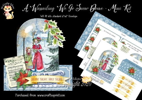 A Wassailing We Go Snow Dome Mini Kit