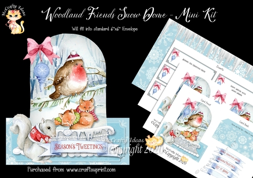 Woodland Friends Snow Dome Mini Kit