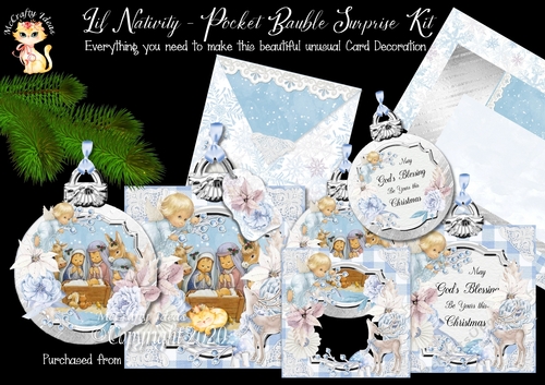 Lil Nativity - Pocket Bauble Surprise Kit