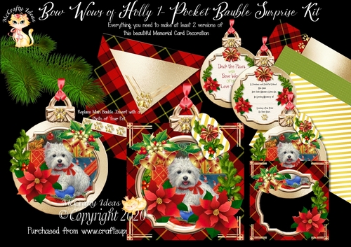 Bow Wows of Holly 1 - Pocket Bauble Surprise Kit