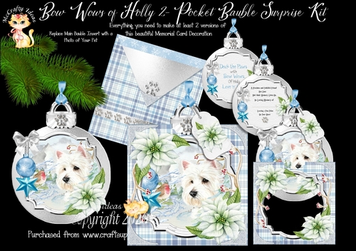 Bow Wows of Holly 2 - Pocket Bauble Surprise Kit