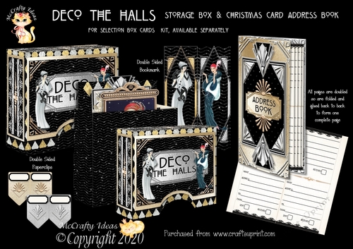 Deco the Halls Storage Box and Address Book