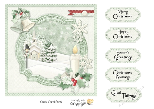 Merry Winter 1 (No Verse) Card Front.
