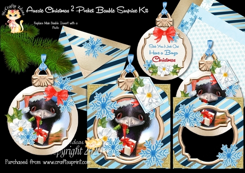 Aussie Christmas 2 - Pocket Bauble Surprise Kit