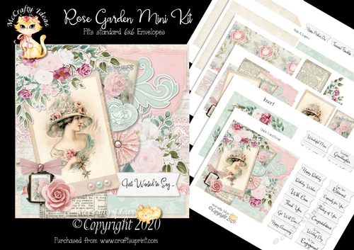Rose Garden All Occasion Complete 6x6 Card Kit 