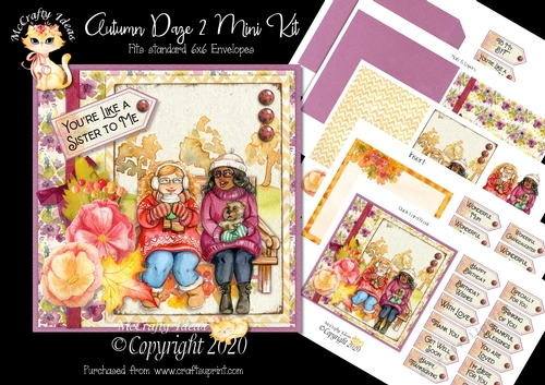 Autumn Daze 2 Complete 6x6 Card Kit 