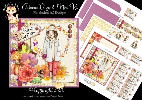 Autumn Daze 3 Complete 6x6 Card Kit 