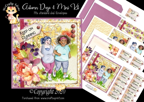 Autumn Daze 4 Complete 6x6 Card Kit 