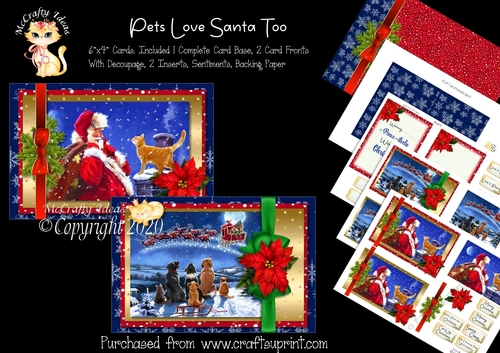 Pets Love Santa Too 6x4 Mini Kit