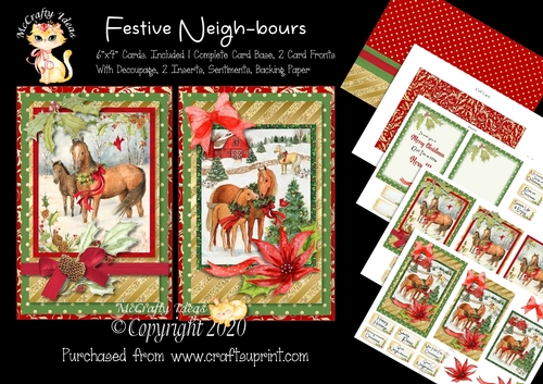 Festive Neigh-bours 6x4 Mini Kit