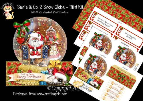 Santa & Co. 2 Snow Globe Mini Kit