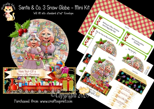 Santa & Co. 3 Snow Globe Mini Kit