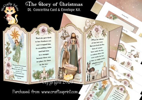 The Glory of Christmas DL Concertina Card