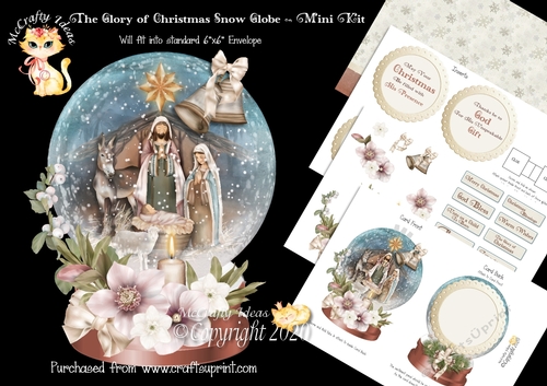 The Glory of Christmas Snow Globe Mini Kit