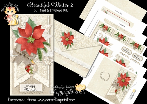 Beautiful Winter 2 DL  Card & Envelope Kit