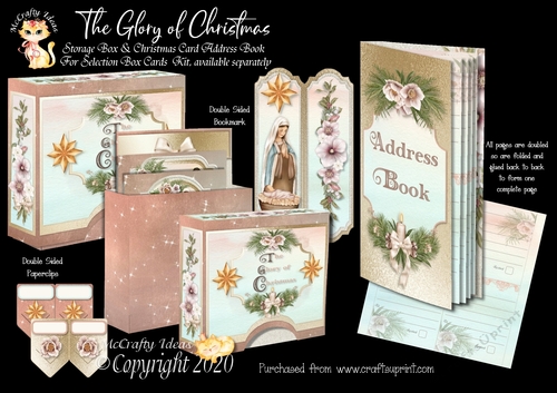 The Glory of Christmas Storage Box and Address Book