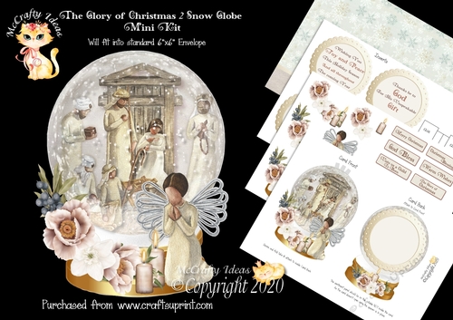 The Glory of Christmas 2 Snow Globe Mini Kit