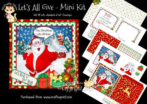 Lets all Give Complete Card and Inserts Kit