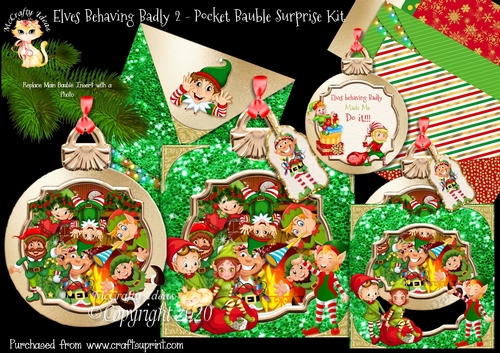 Elves Behaving Badly 2 - Pocket Bauble Surprise Kit