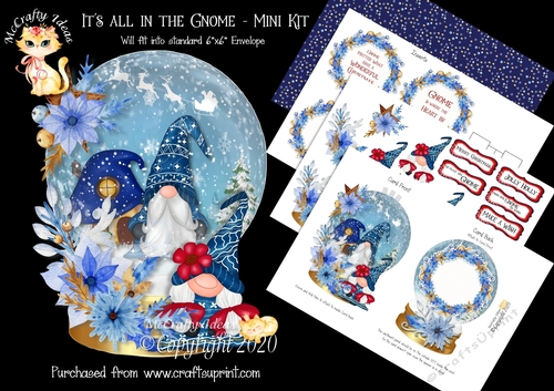 Its all in the Gnome 1 Snow Globe Mini Kit