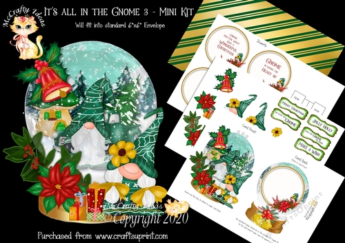 Its all in the Gnome 3 Snow Globe Mini Kit