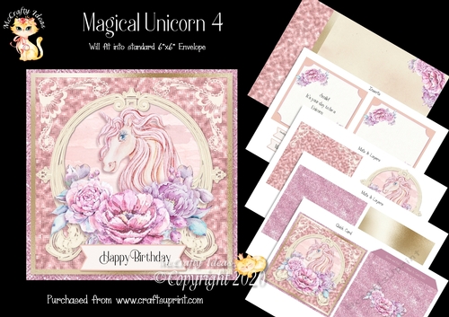 Magical Unicorn 4 Complete Card and Inserts Kit