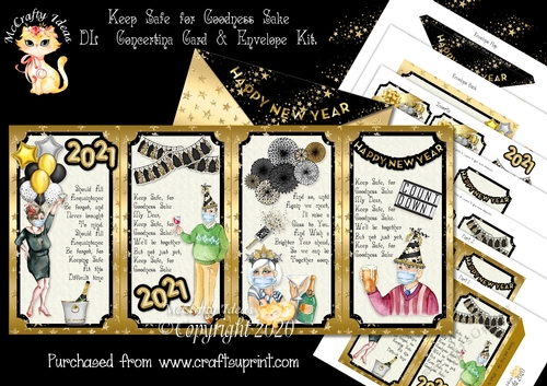 Keep Safe for Goodness Sake DL Concertina Card