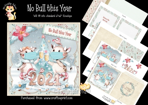 No bull this Year Complete Card and Inserts Kit