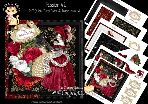 Passion 1 - 7x7 Card Front & Insert Mini Kit