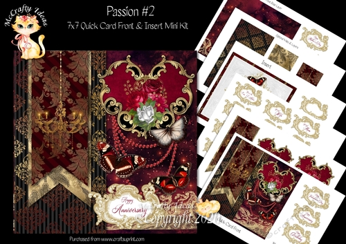 Passion 2 - 7x7 Card Front & Insert Mini Kit