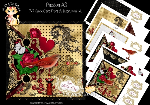 Passion 3 - 7x7 Card Front & Insert Mini Kit