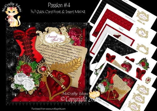 Passion 4 - 7x7 Card Front & Insert Mini Kit