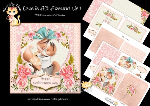 Love is All Around Us 1 Complete Card and Inserts Kit
