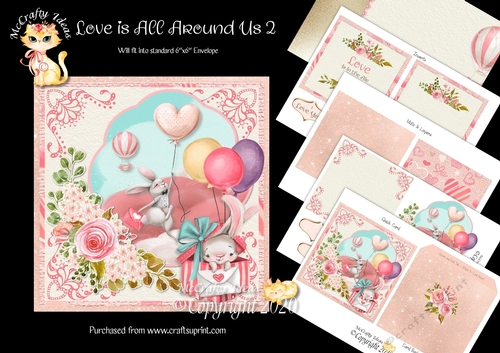 Love is All Around Us 2 Complete Card and Inserts Kit